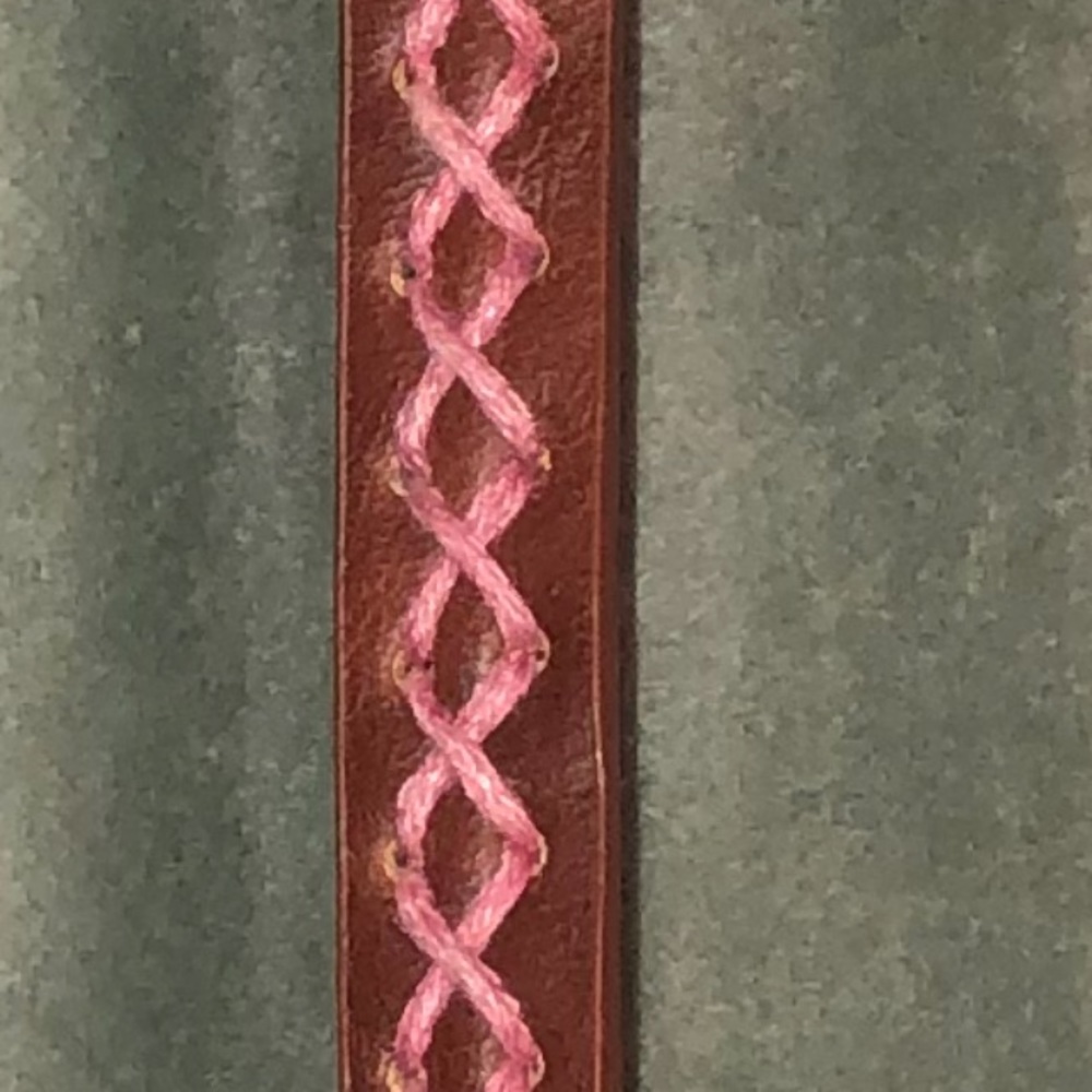 Skinny belt, reversible, 43”